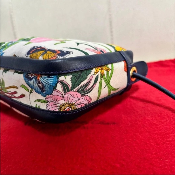 Gucci Floral Crossbody Bag - Navy and Multicolor - Picture 10 of 16